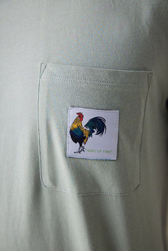 Rooster Açık Yeşil Şortlu Pijama Takımı - 3