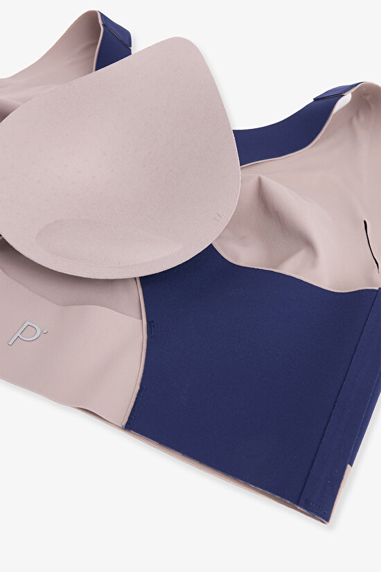 Lacivert Contrast Zero Feel Spor Sütyeni - 8