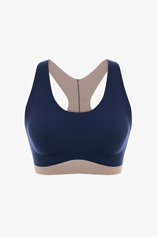 Lacivert Contrast Zero Feel Spor Sütyeni - 10