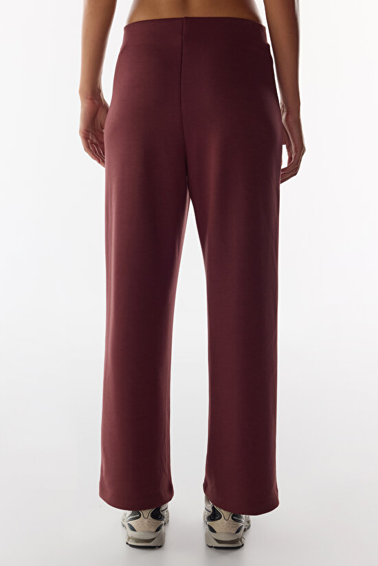 Brown New Wide Leg Nervour High Waist Trousers - 3