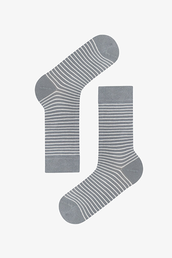 Erkek Renkli Calm Stripes 3'lü Soket - 3