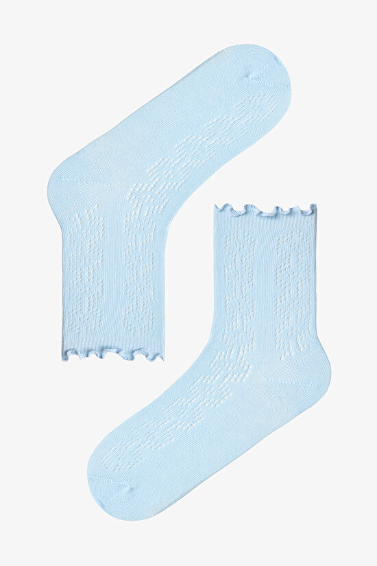 Mavi Frill Twist Colosio 2'li Soket Çorap - 3