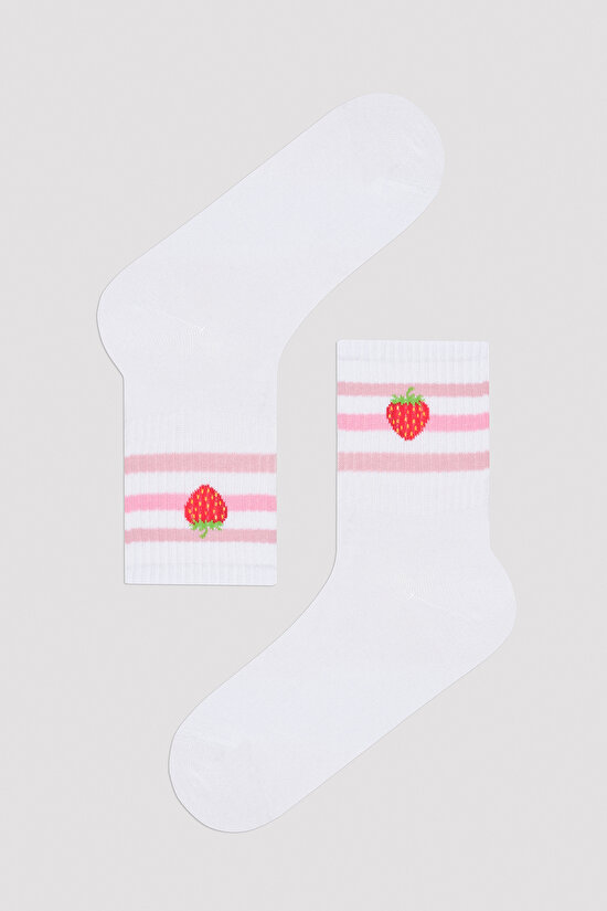Strawberry Tennis Socket Çorap - 1