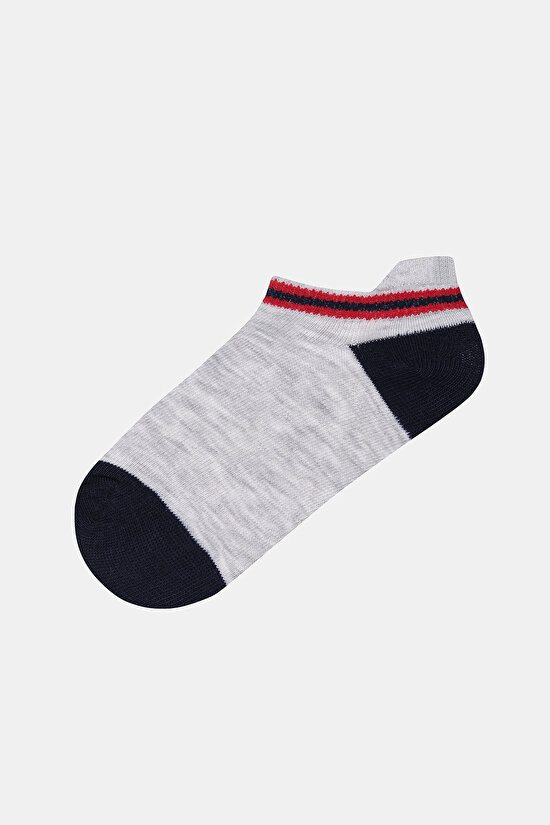 Erkek Çocuk Colorful Stripe Çok Renkli 4lü Patik Çorap - 4