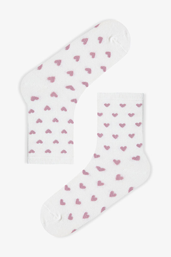 Rose Heart 5li Soket Çorap - 2