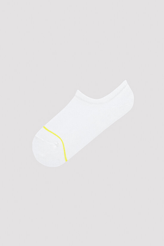 Thin Line Beyaz Mint 3lü Sneaker Çorap - 3