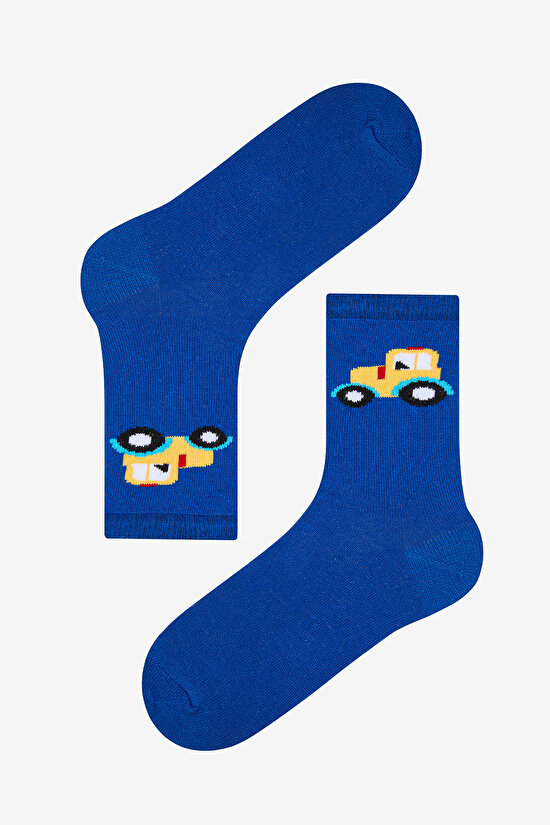 Erkek Çocuk Truck Çok Renkli 4lü Soket Çorap - 5