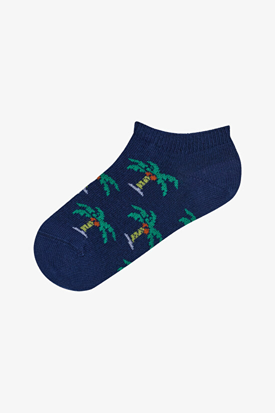 Boys Summer Vibes 4in1 Navy Liner Socks Boys Summer Vibes 4in1 Navy Liner Socks - 5