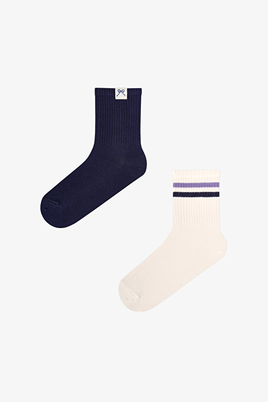 Back Collage 2-Pack Crew Socks - 1