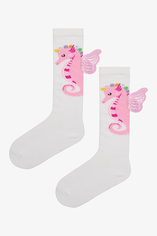 Girls Unicorn Pant Socks - 1