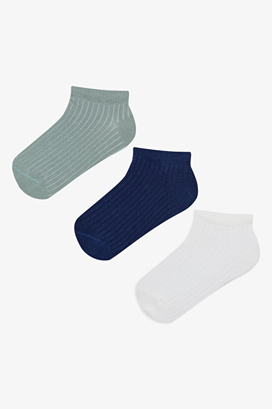 Boys Pure Multi Colour 3in1 Liner Socks - 1