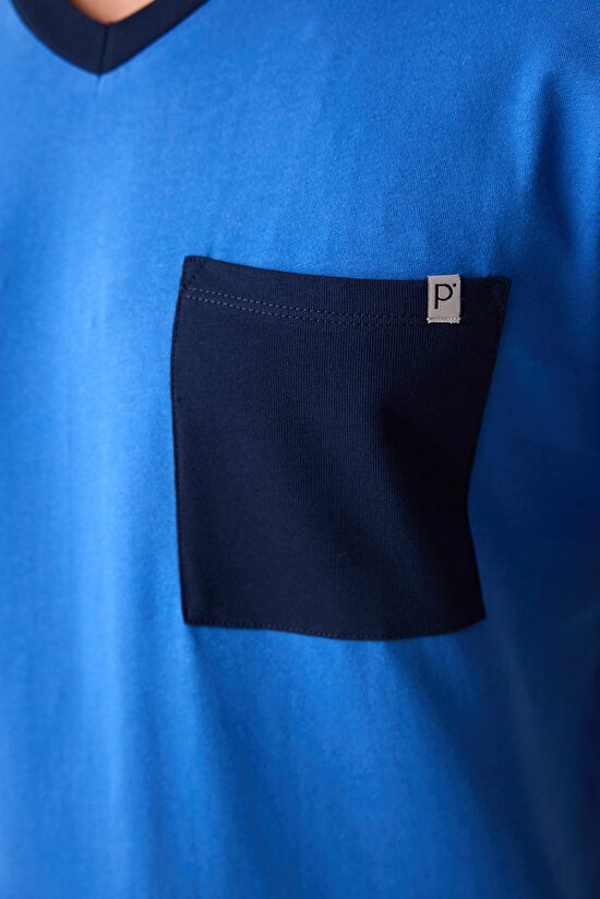 Navy Pocket Navy Blue Pant PJ Set Navy Pocket Navy Blue Pant PJ Set - 4