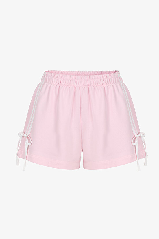 Açık Pembe Bow Detailed Şorts - 1