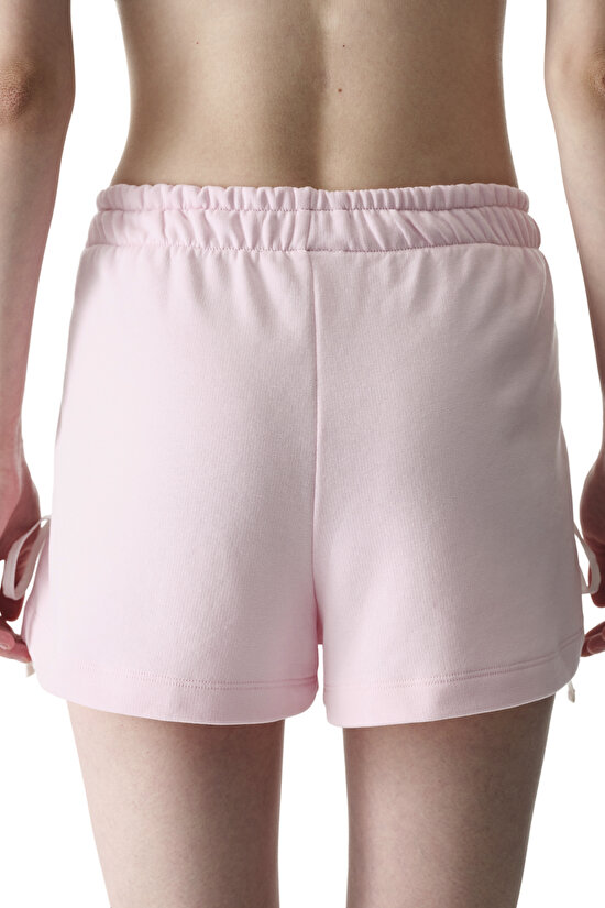 Açık Pembe Bow Detailed Şorts - 3