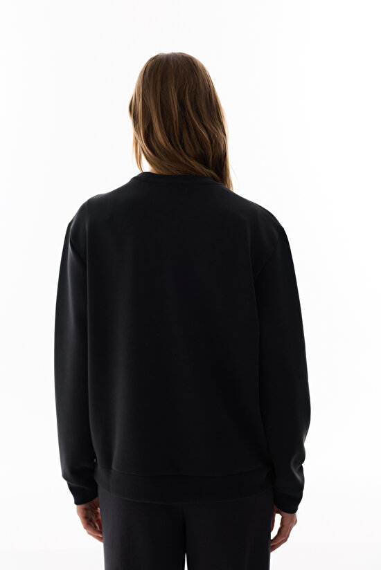 Black Modal Sweatshirt - 7