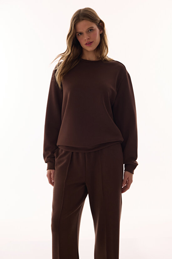 Brown Modal Sweatshirt - 3
