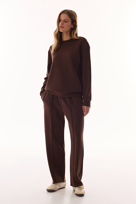 Brown Modal Sweatshirt - 5