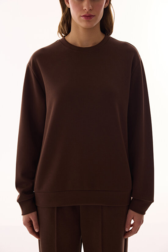 Brown Modal Sweatshirt - 6