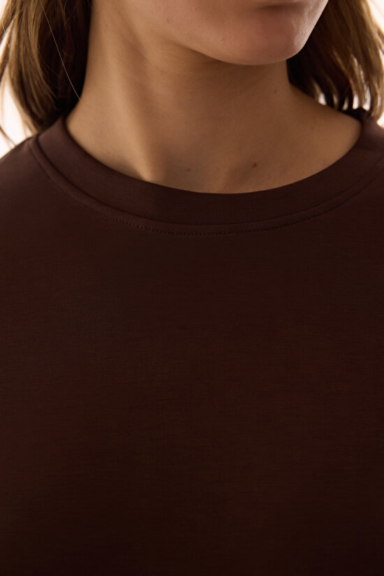 Brown Modal Sweatshirt - 7