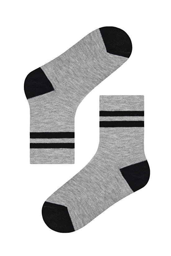 Erkek Çocuk Checkers And Lines 4lü Çok Renkli Soket Çorap - 4