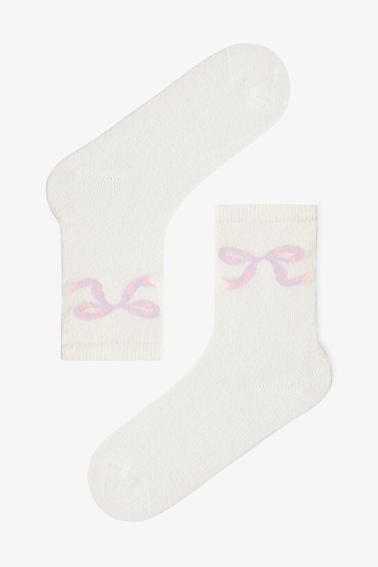 Multicolor Girls Purple Ballerina 4in1 Socket Socks - 3