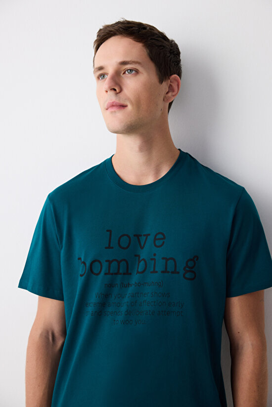 Love Şortlu Çok Renkli Pijama Takımı - 4