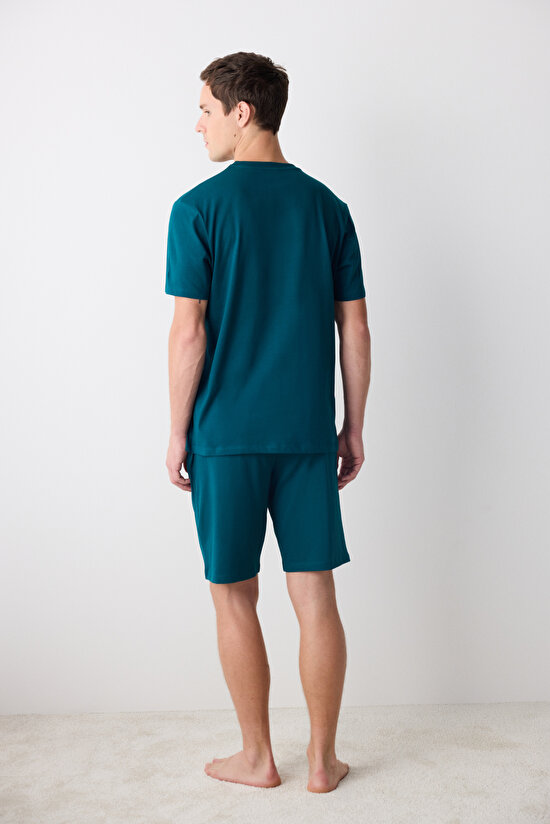 Love Şortlu Çok Renkli Pijama Takımı - 6