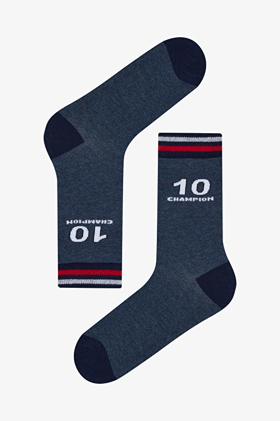 Erkek Football 3lü Çok Renkli Soket Çorap Erkek Football 3lü Çok Renkli Soket Çorap - 3