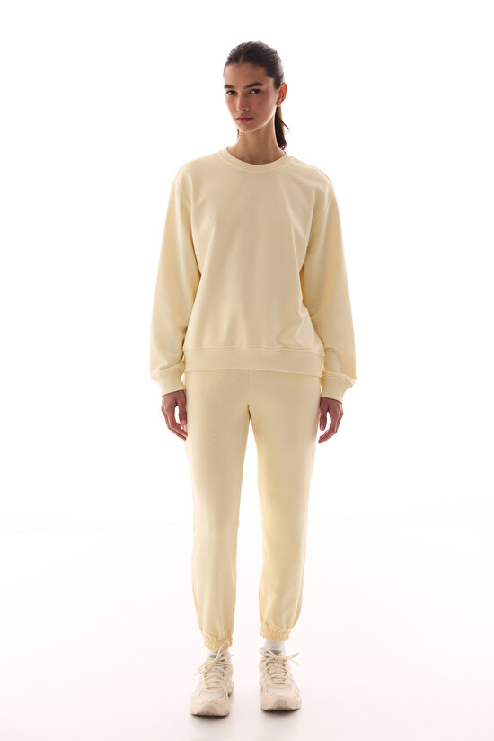 Ekru Oversize Active Sweatshirt - 3