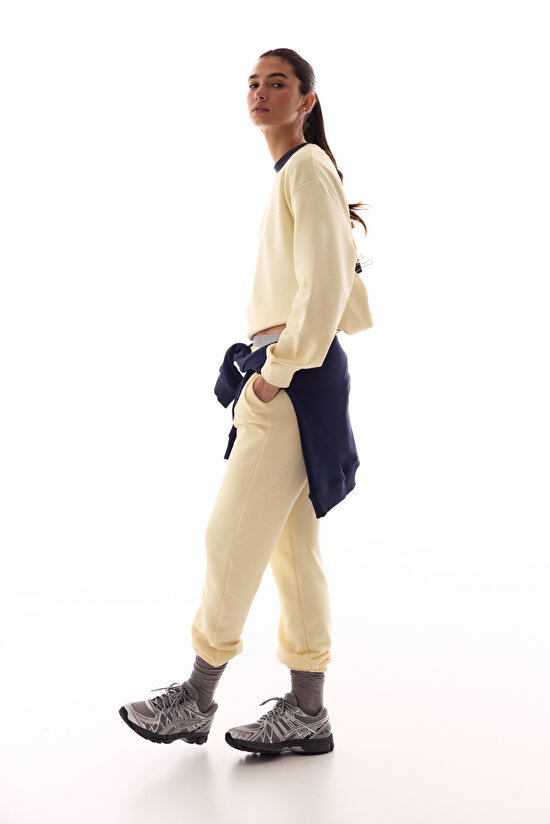 Ekru Oversize Active Sweatshirt - 6