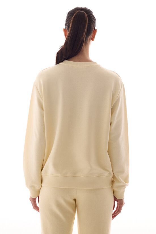 Ekru Oversize Active Sweatshirt - 7