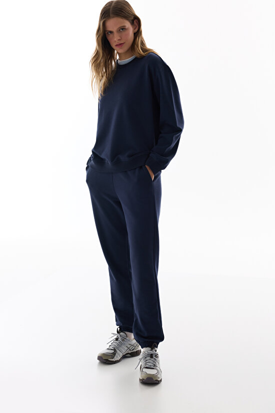 Navy Oversize Active Sweatshirt - 6