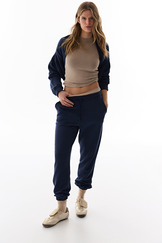 Navy Oversize Active Sweatshirt - 8