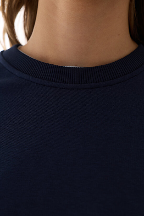 Navy Oversize Active Sweatshirt - 9