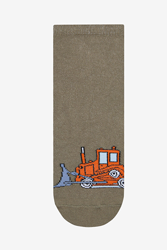 Boys Work Machines Multi Colour 3in1 Socket Socks - 4