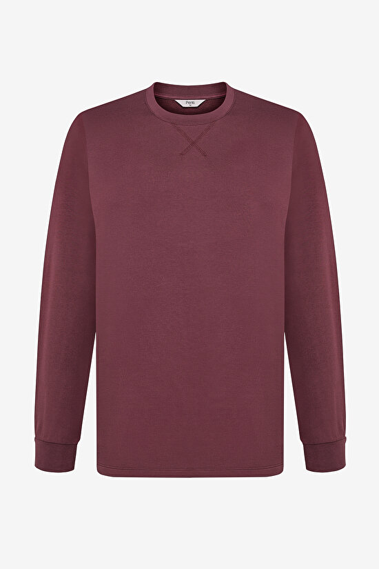 Bordeux Bordo Jogger Pantolon Pijama Takımı - 8