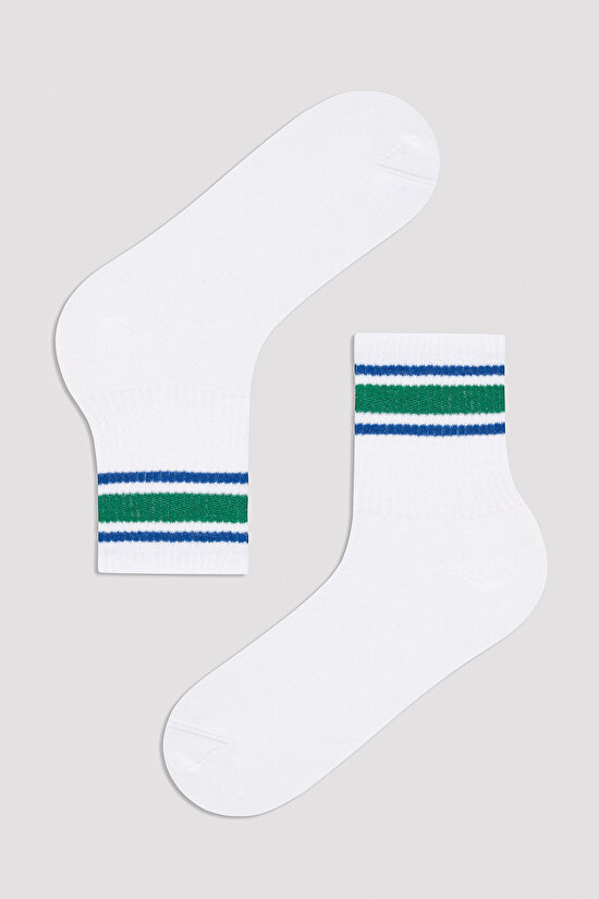 Erkek Çocuk Mid Stripe Mavi 3lü Soket Çorap - 2