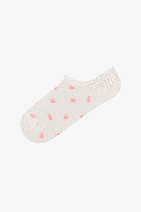 Kahve Pembe Lovely Bear Pamuklu 3 Çift Sneaker Çorap - 3