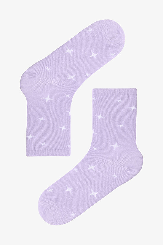 Çok Renkli Kız Çocuk Galaxy Unicorn 4lü Soket Çorap - 3