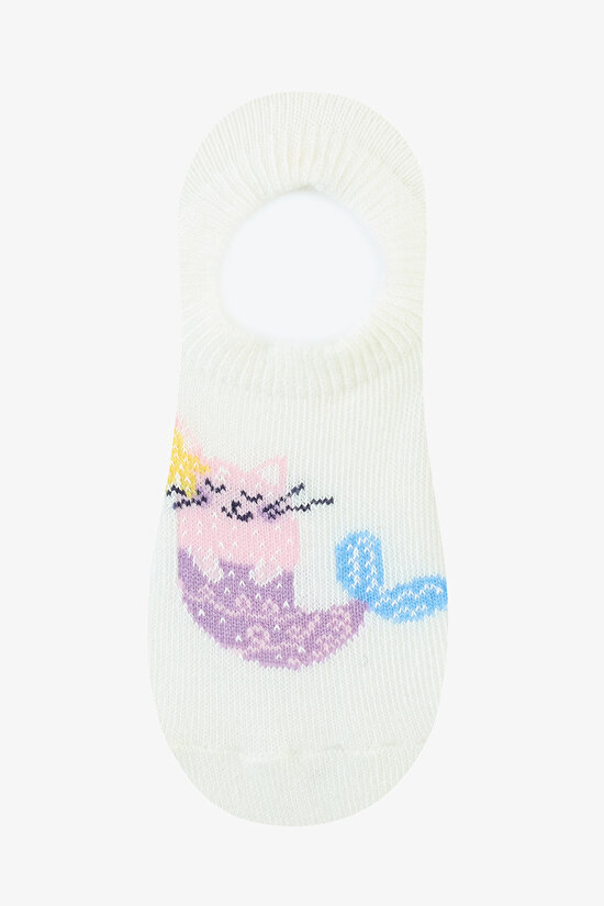 Girls Floral Mermaid 2in1 Multi Colour Suba Socks - 3