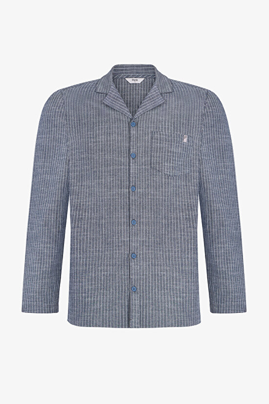 Man Colorful Oat Check Pajama Set - 2