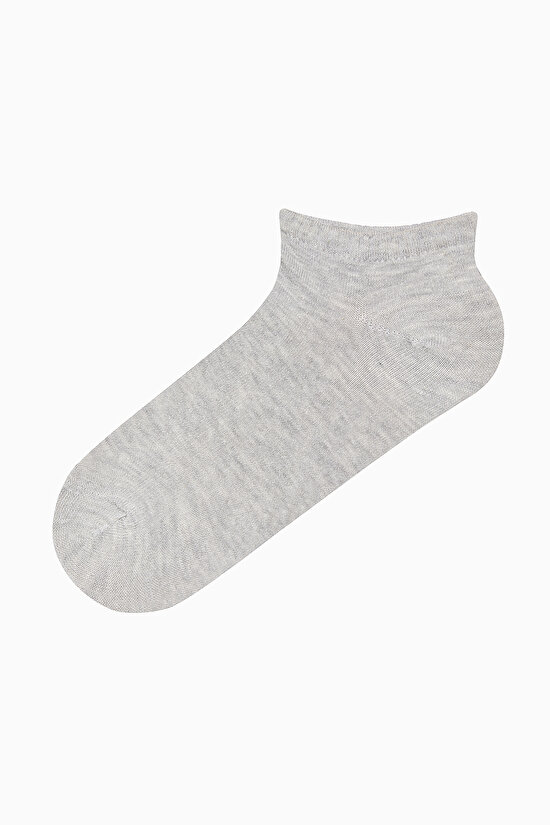 5 Çift Pamuklu Çok Desenli Patik Çorap - 4