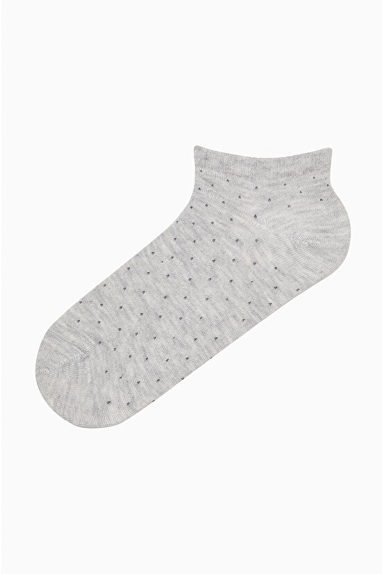 5 Çift Pamuklu Çok Desenli Patik Çorap - 6