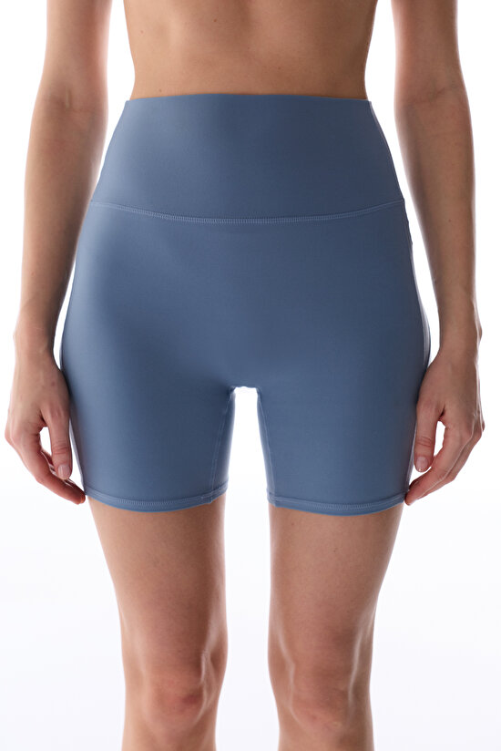 Dark Blue Heart Shaping Hot Pants - 5