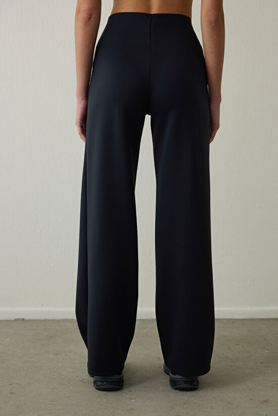 Black High Waist Shaping Straight Leg Pants Black High Waist Shaping Straight Leg Pants - 5