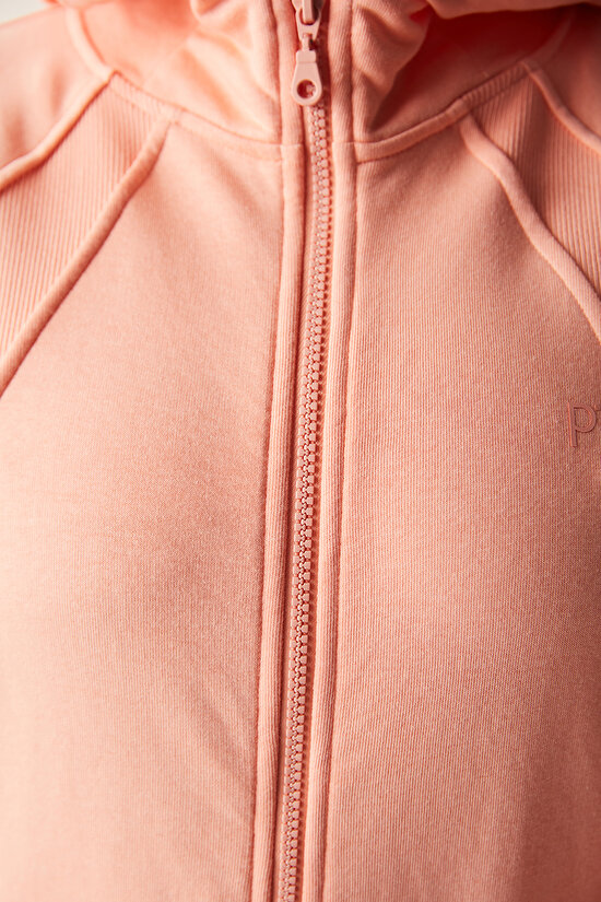 Active Zipped Coral Hoodie - 7