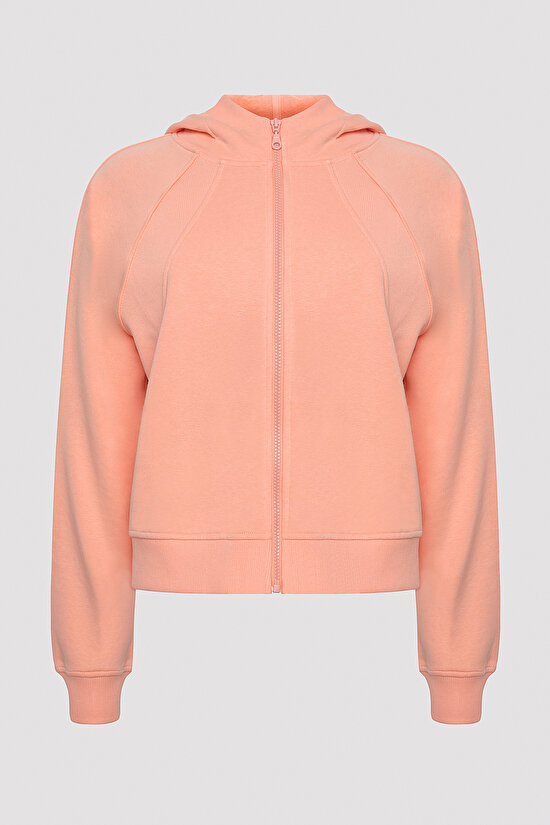 Active Zipped Coral Hoodie - 9