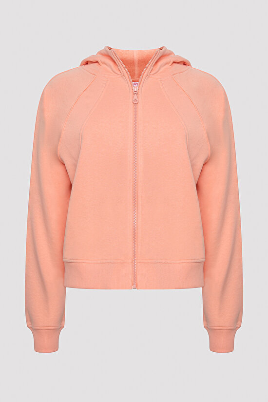 Active Zipped Coral Hoodie - 10