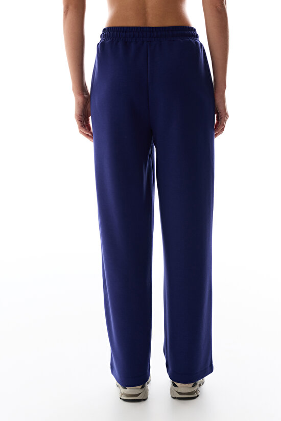 Navy Silky Touch Front Pocket Trousers - 3
