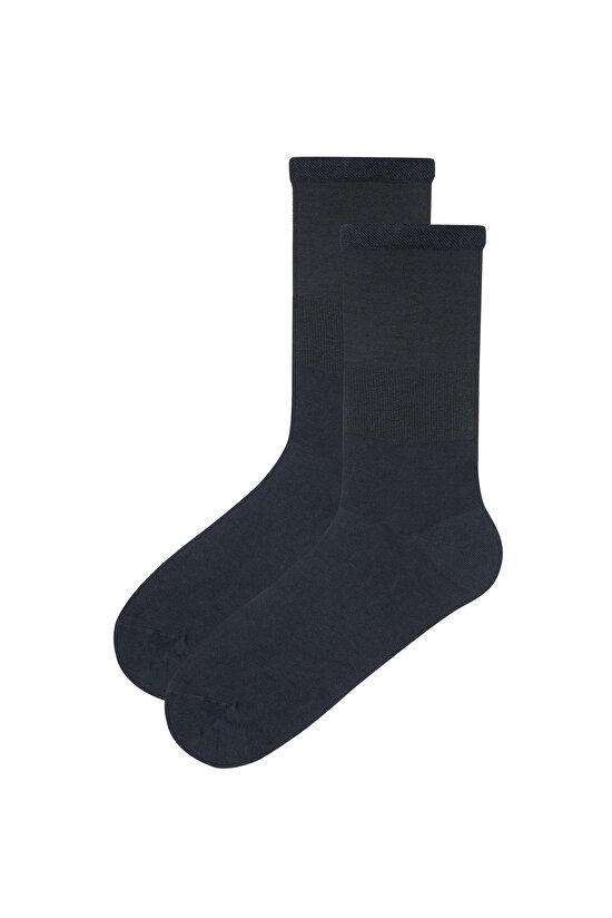 Navy Blue Relax Soket Socks - 2